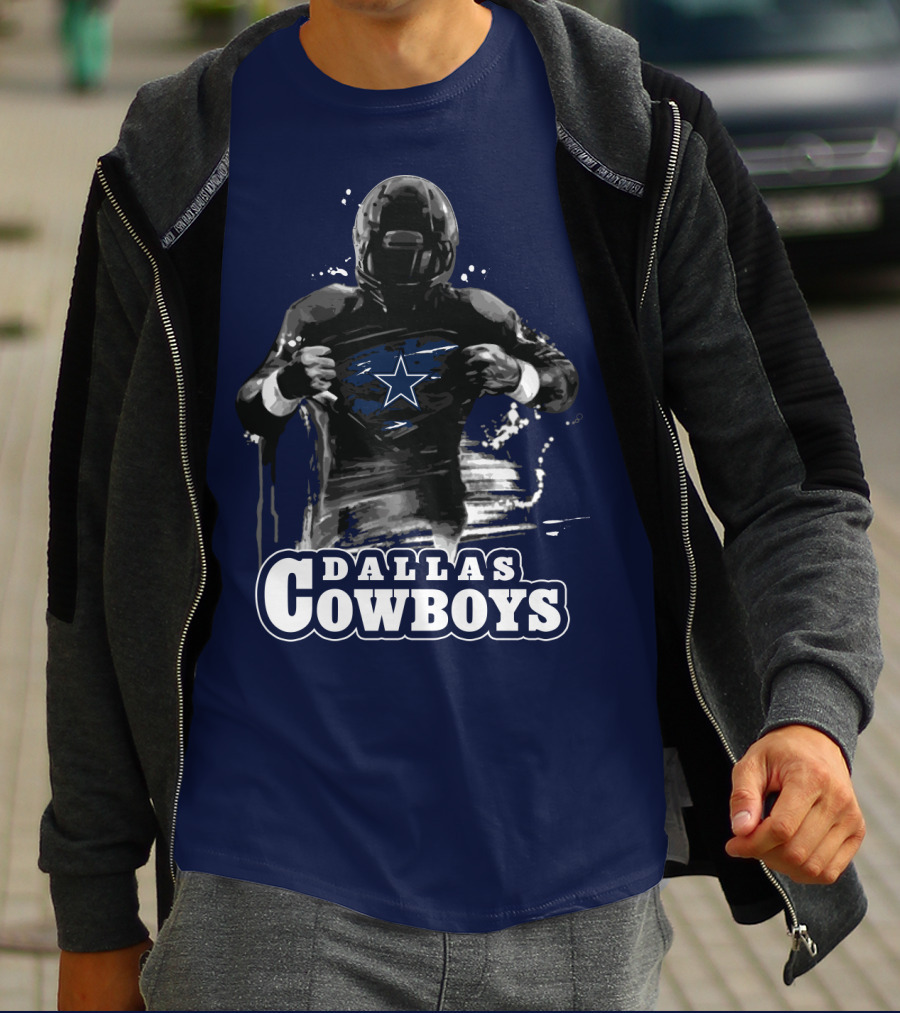 Dallas Cowboys Superhero Star Icon Football Player T-Shirt
