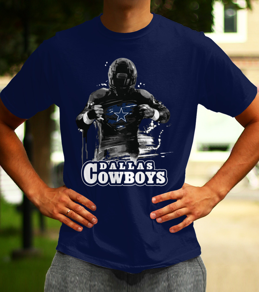 Dallas Cowboys Superhero Star Icon Football Player T-Shirt