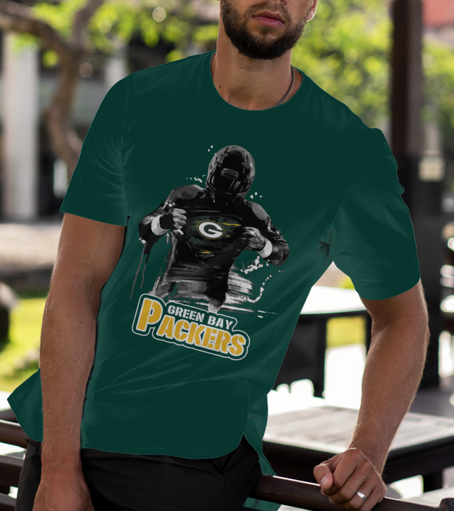 Green Bay Packers Superhero Football Player Iconic Team T-Shirt