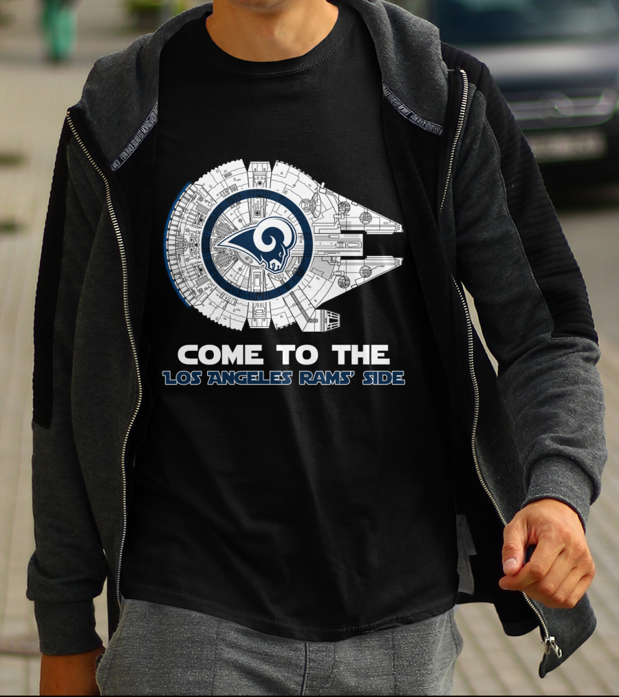 Come To The Los Angeles Rams' Side Millennium Falcon T-Shirt