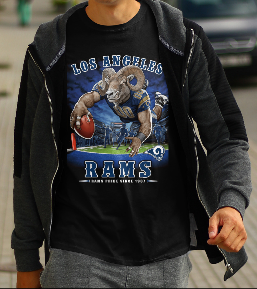 Los Angeles Rams Pride Since 1937 Touchdown End Zone Nfl T-Shirt