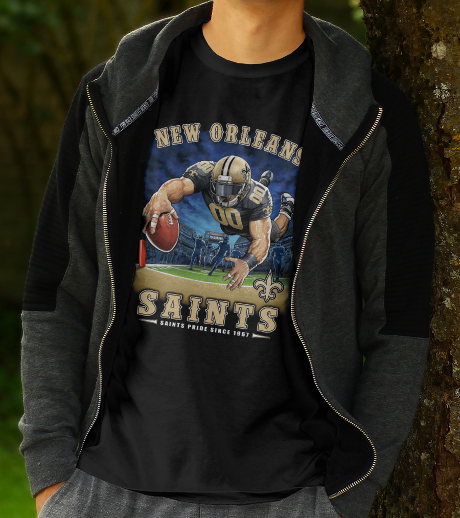 New Orleans Saints Pride Since 1967 Touchdown Nfl T-Shirt