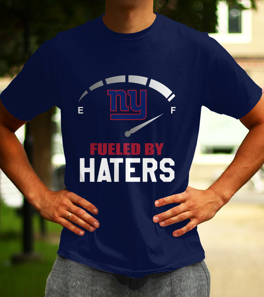 New York Giants Fueled By Haters Fuel Gauge T-Shirt