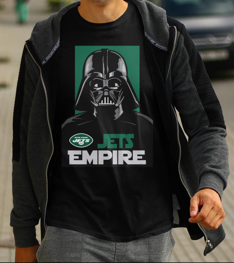 New York Jets Empire Darth Vader Nfl Star Wars Crossover T-Shirt