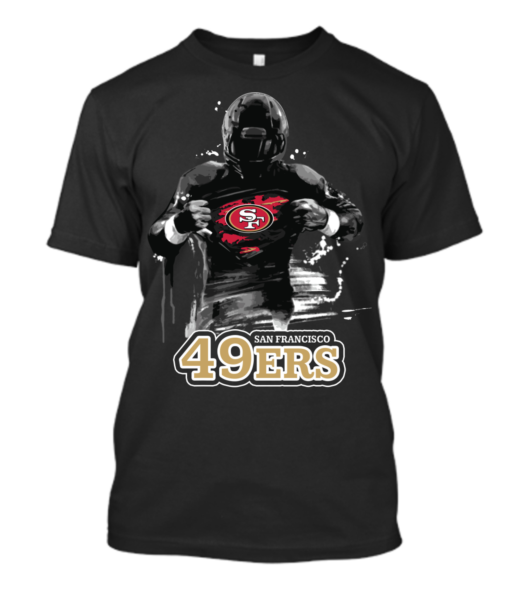 San Francisco 49ers Football Hero Logo Burst T-Shirt