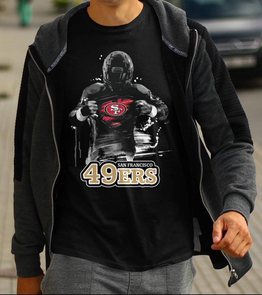 San Francisco 49ers Football Hero Logo Burst T-Shirt