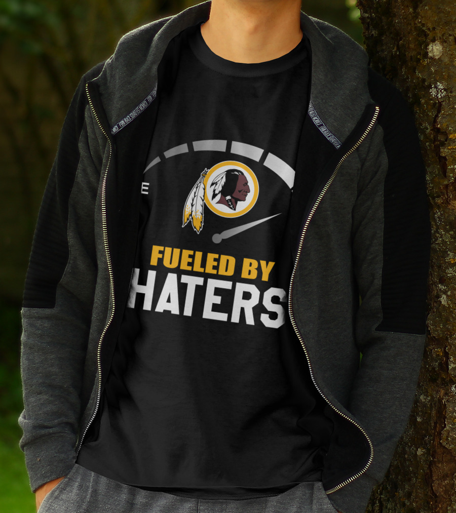 Fueled By Haters Washington Redskins Logo Fuel Gauge T-Shirt