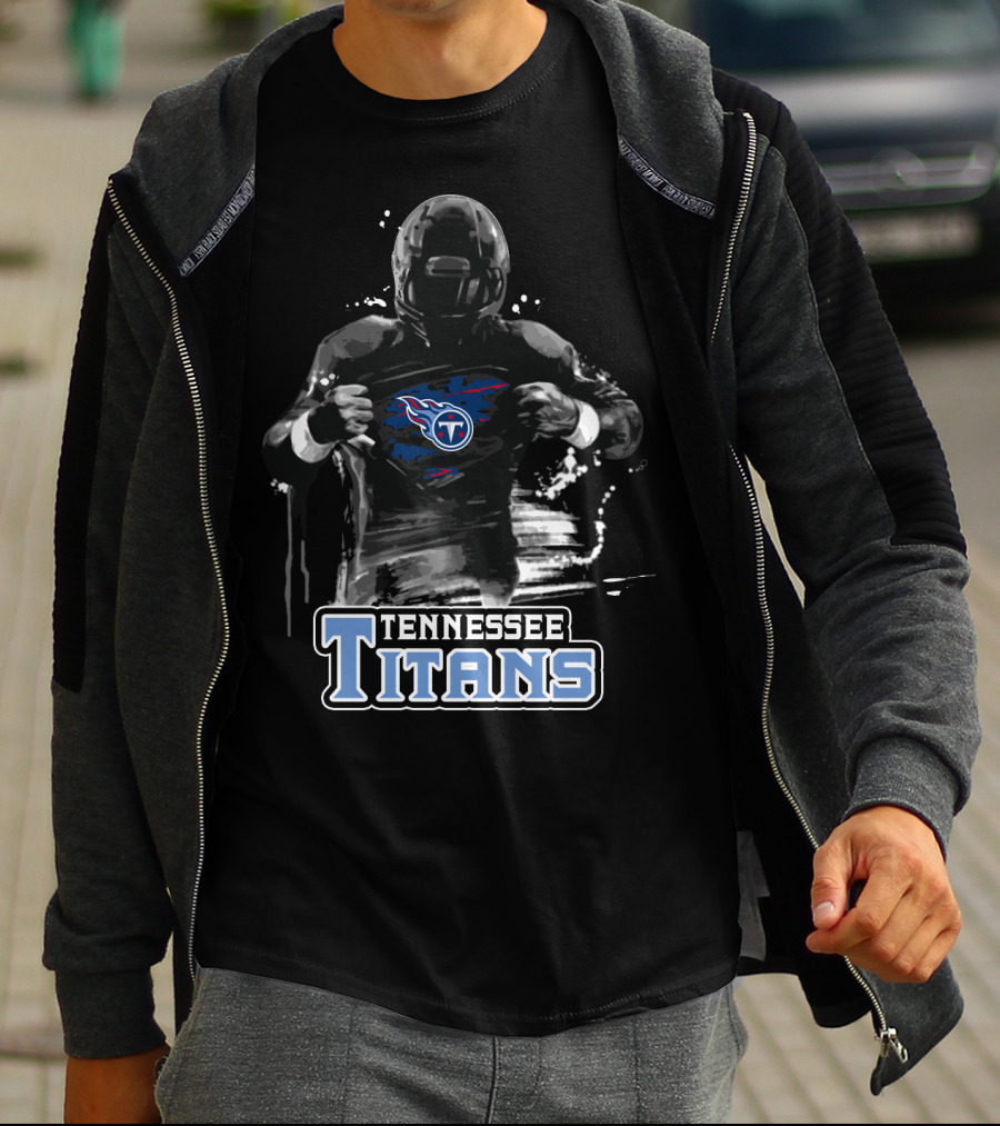 Tennessee Titans Football Superhero Fan Gear T-Shirt