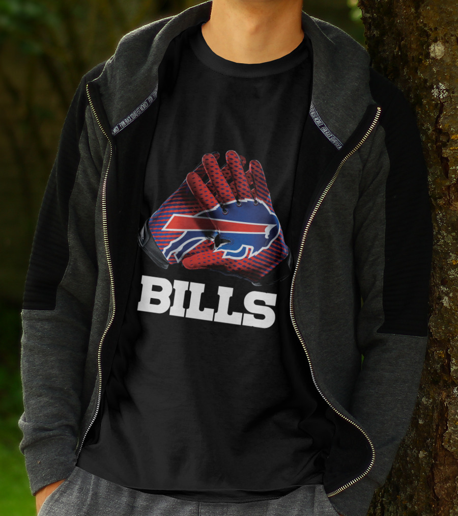 Bills Nfl Team Buffalo Gloves T-Shirt