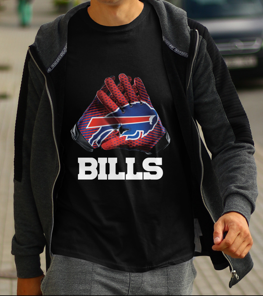 Bills Nfl Team Buffalo Gloves T-Shirt