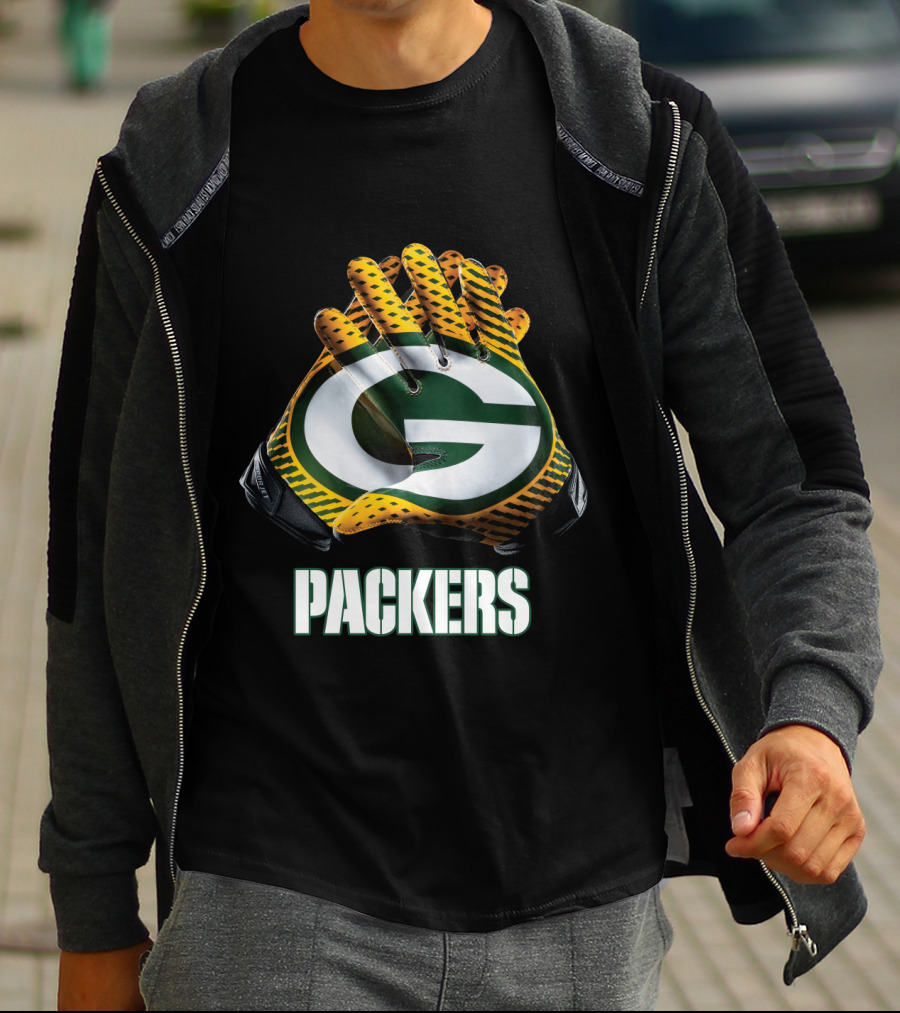 Packers Green Bay Nfl Gloves T-Shirt