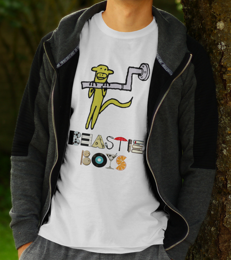 Beastie Boys Monkey Pipe Martini Vinyl Orange Books Umbrella T-Shirt