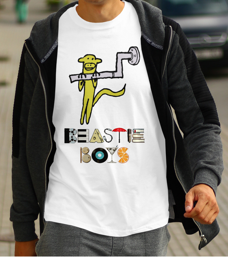 Beastie Boys Monkey Pipe Martini Vinyl Orange Books Umbrella T-Shirt
