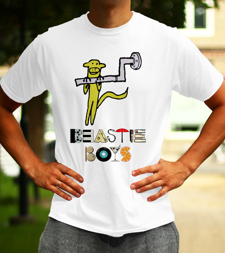 Beastie Boys Monkey Pipe Martini Vinyl Orange Books Umbrella T-Shirt