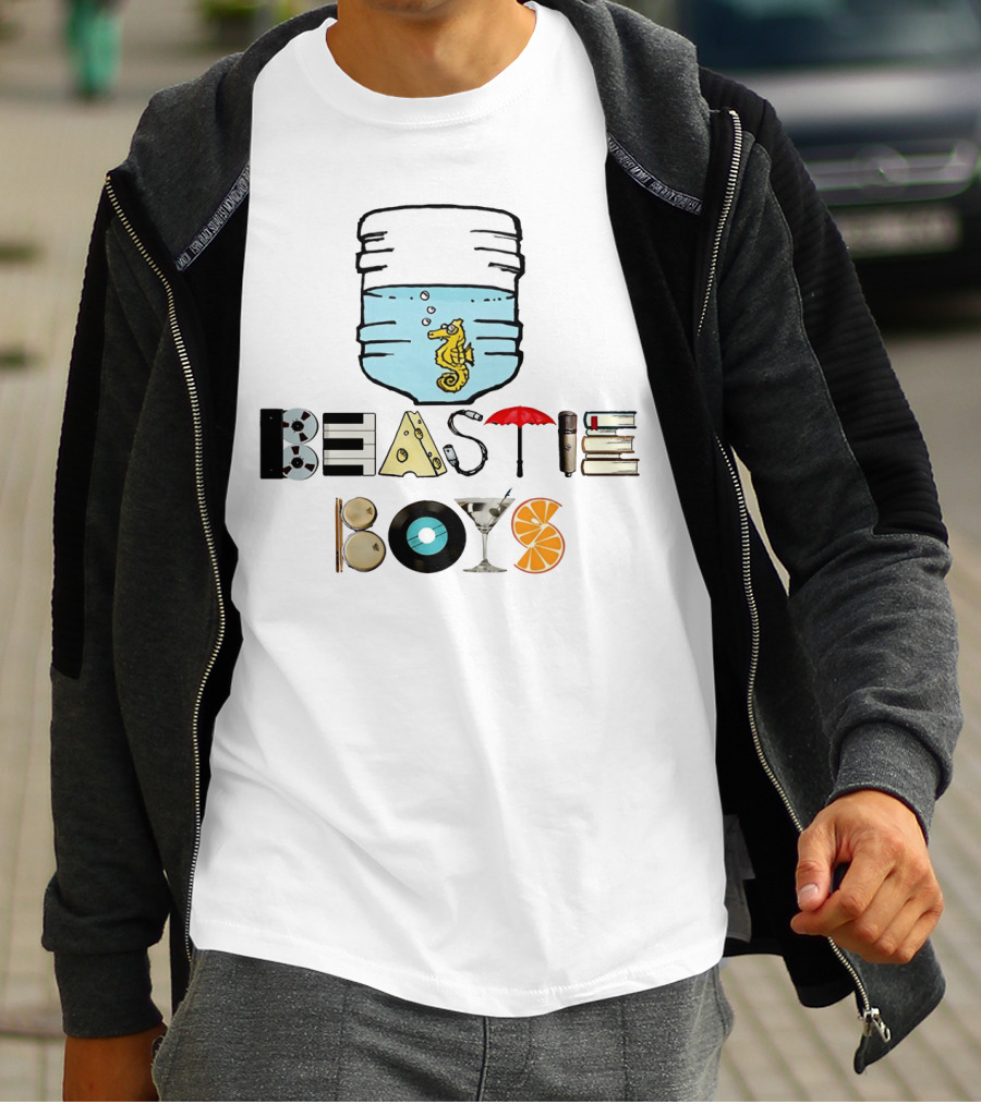 Beastie Boys Record Books Citrus Water Cooler Seahorse Umbrella Martini T-Shirt