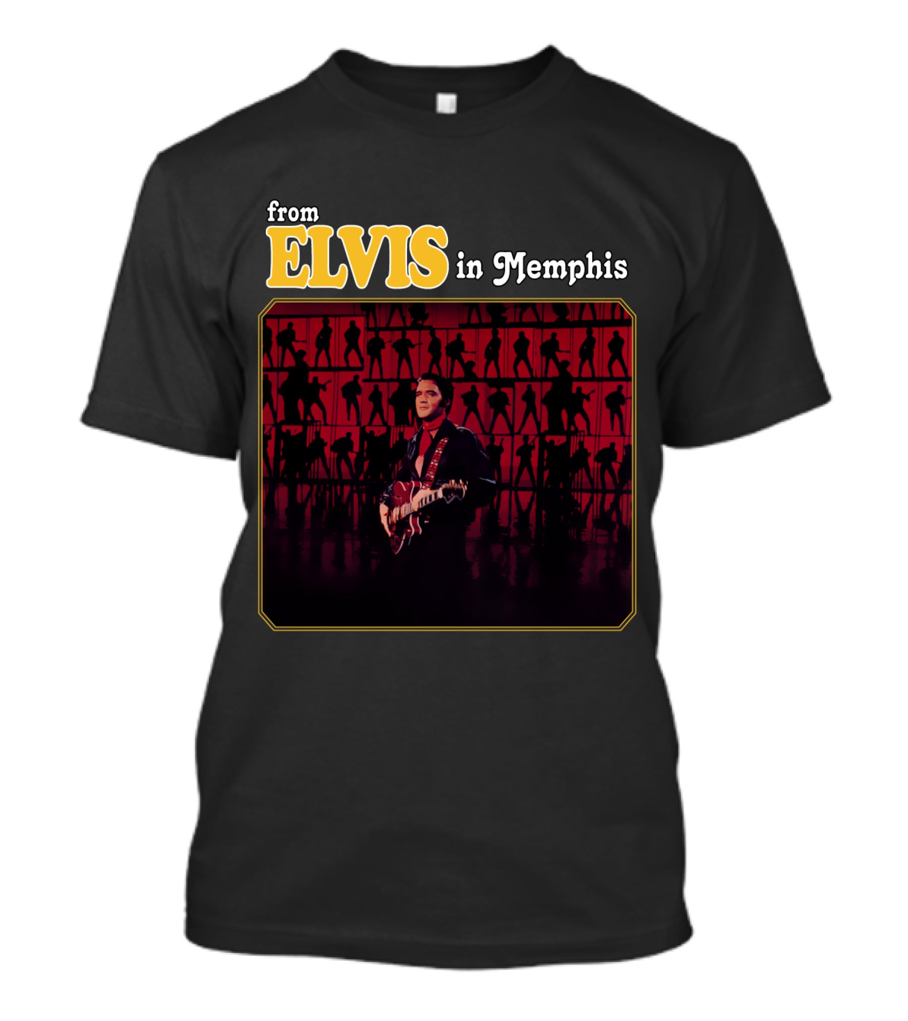 From Elvis In Memphis Silhouette Performance Image EVPL 04 T-Shirt