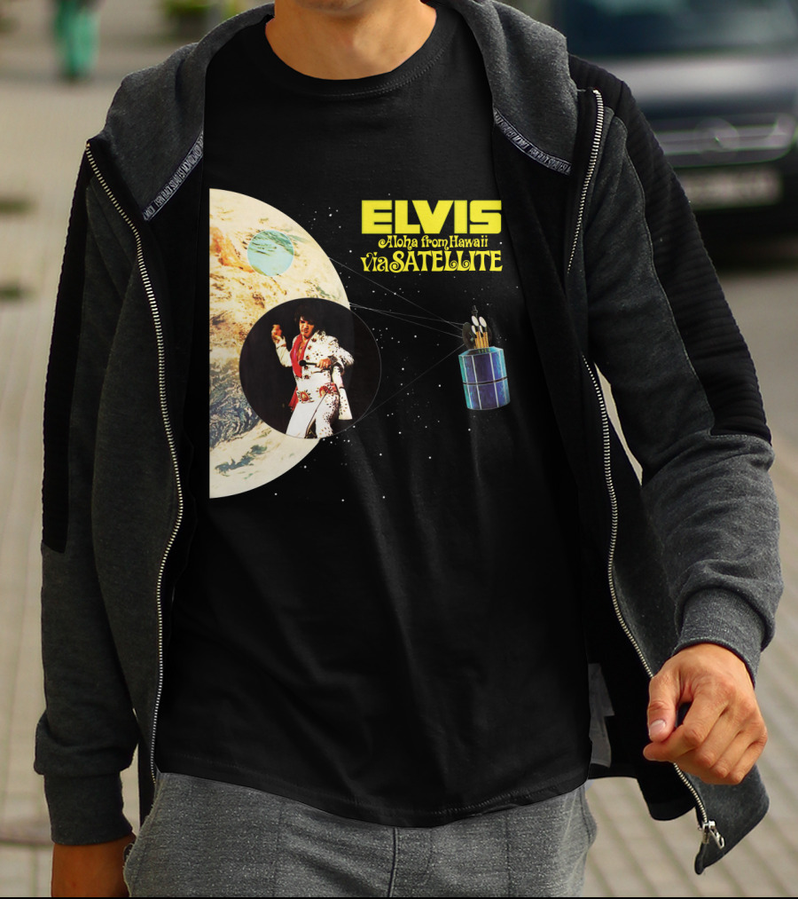 Elvis Aloha From Hawaii Via Satellite Earth Image Performance T-Shirt