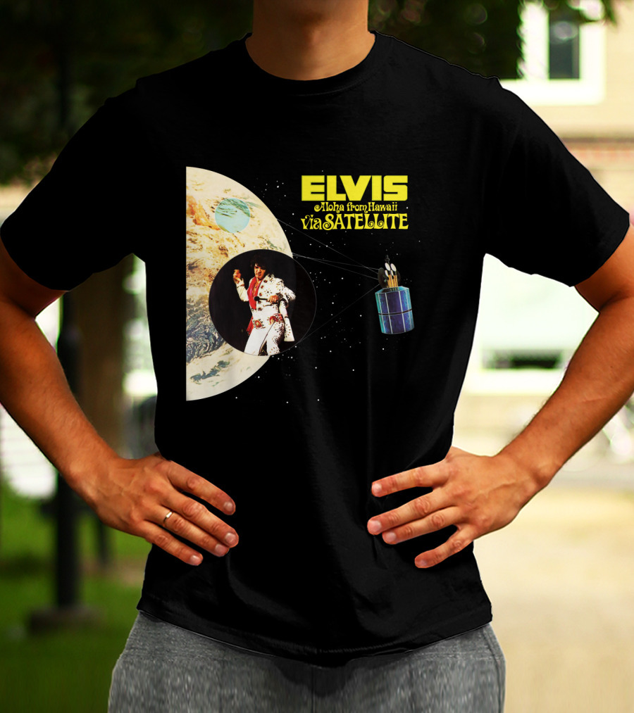 Elvis Aloha From Hawaii Via Satellite Earth Image Performance T-Shirt