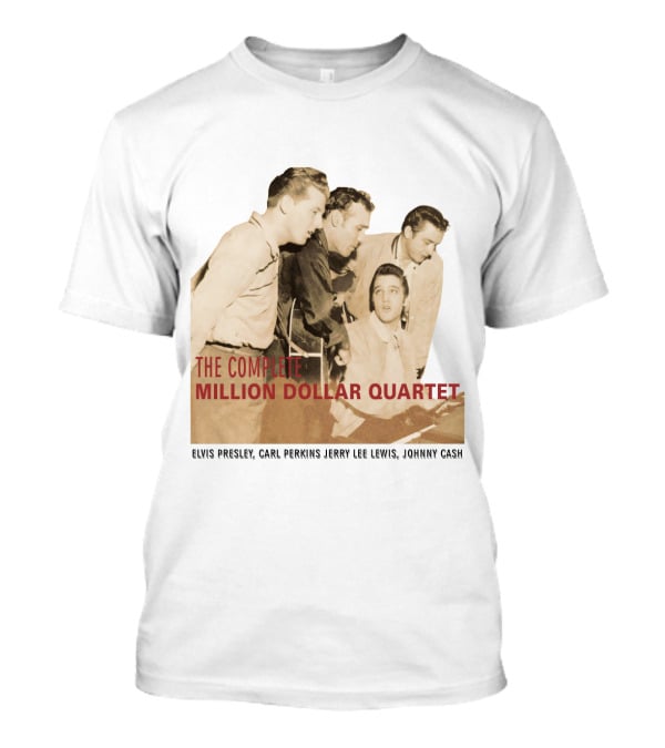 The Complete Million Dollar Quartet Elvis Presley Carl Perkins Jerry Lee Lewis Johnny Cash T-Shirt