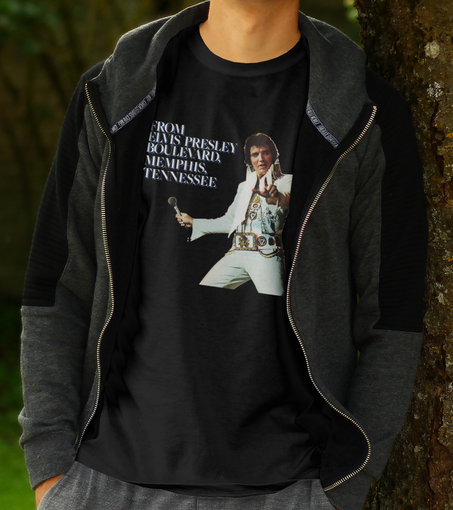 From Elvis Presley Boulevard Memphis Tennessee T-Shirt
