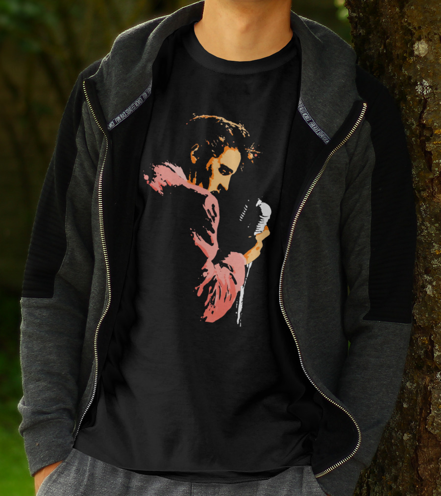 Evpl 22 Retro Microphone Performer Silhouette T-Shirt