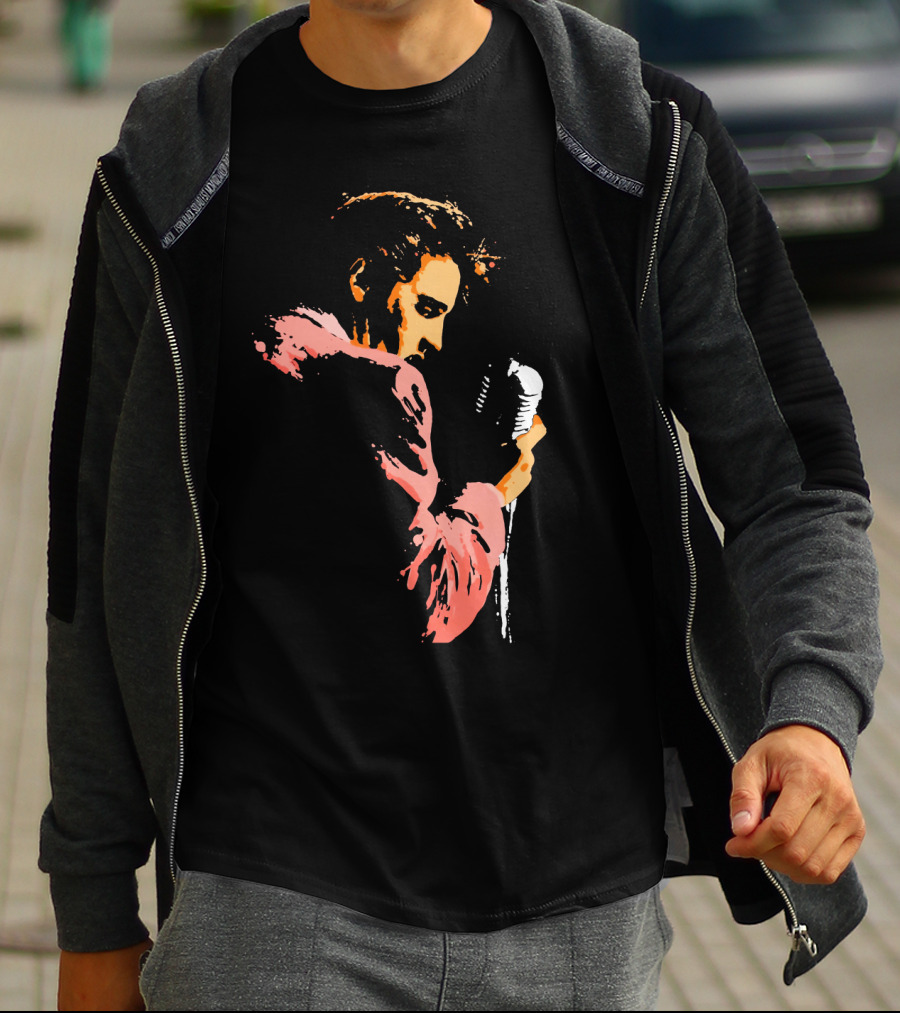 Evpl 22 Retro Microphone Performer Silhouette T-Shirt