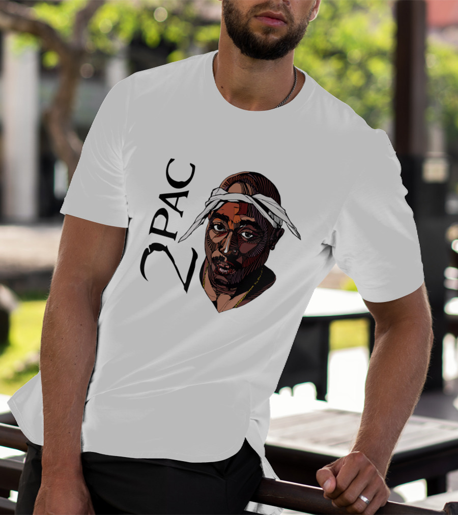 Tupac Shakur 2Pac Bandana Rapn T-Shirt