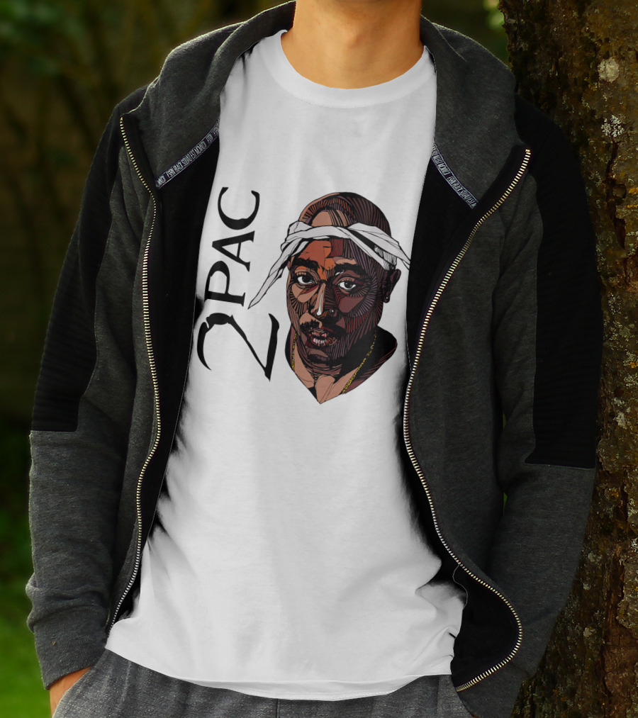Tupac Shakur 2Pac Bandana Rapn T-Shirt