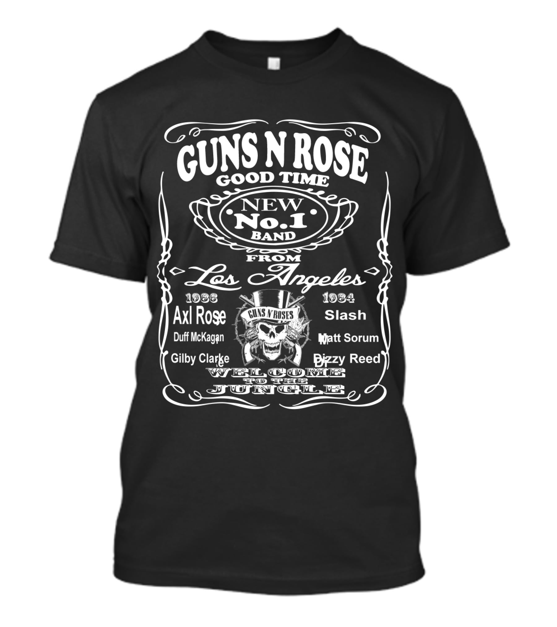Guns N' Roses Good Time Los Angeles Welcome To The Jungle T-Shirt