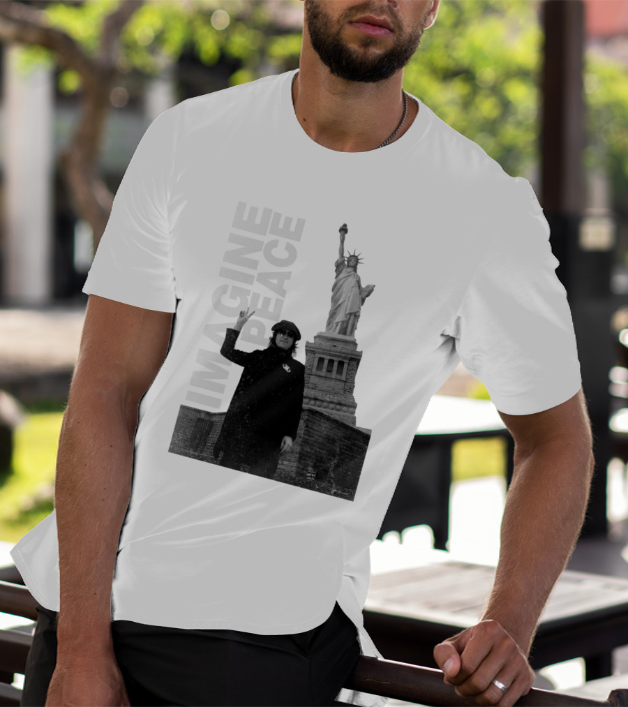 Imagine Peace Liberty Statue JLN 08 T-Shirt