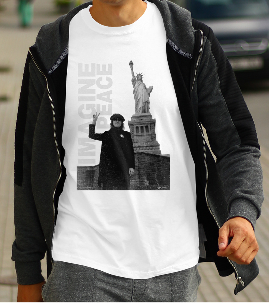 Imagine Peace Liberty Statue JLN 08 T-Shirt