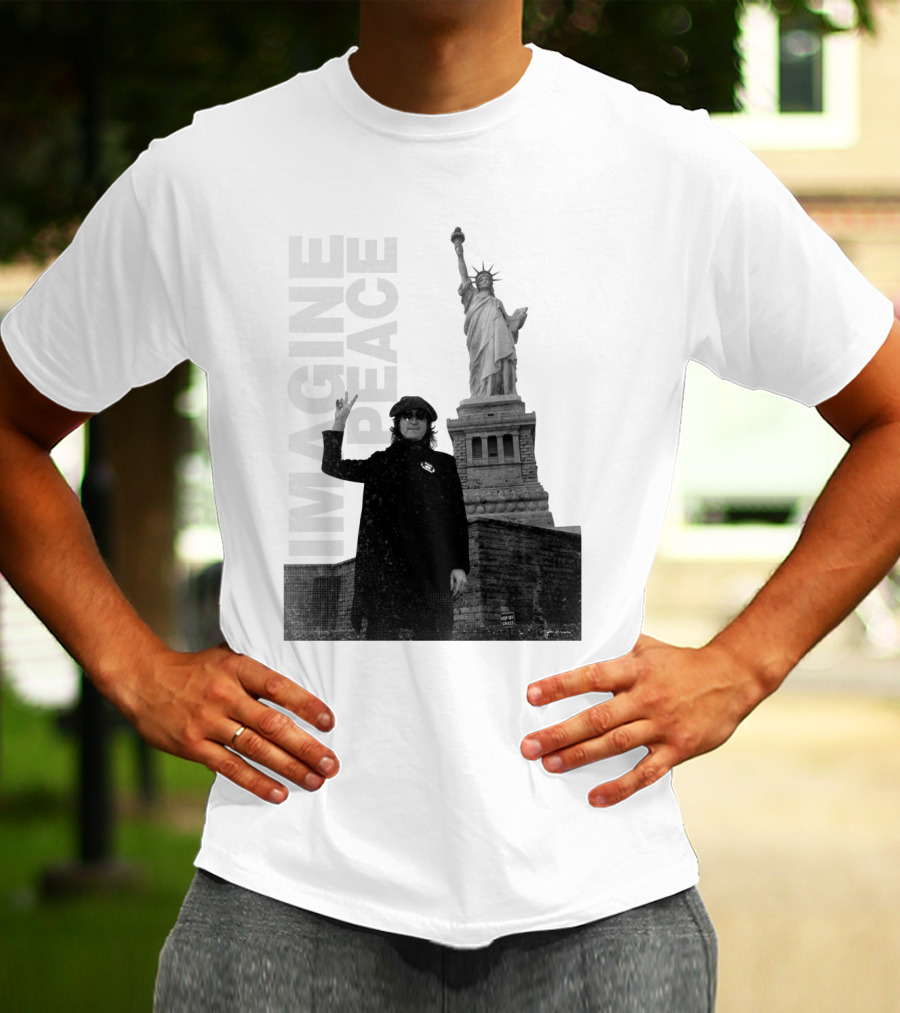 Imagine Peace Liberty Statue JLN 08 T-Shirt