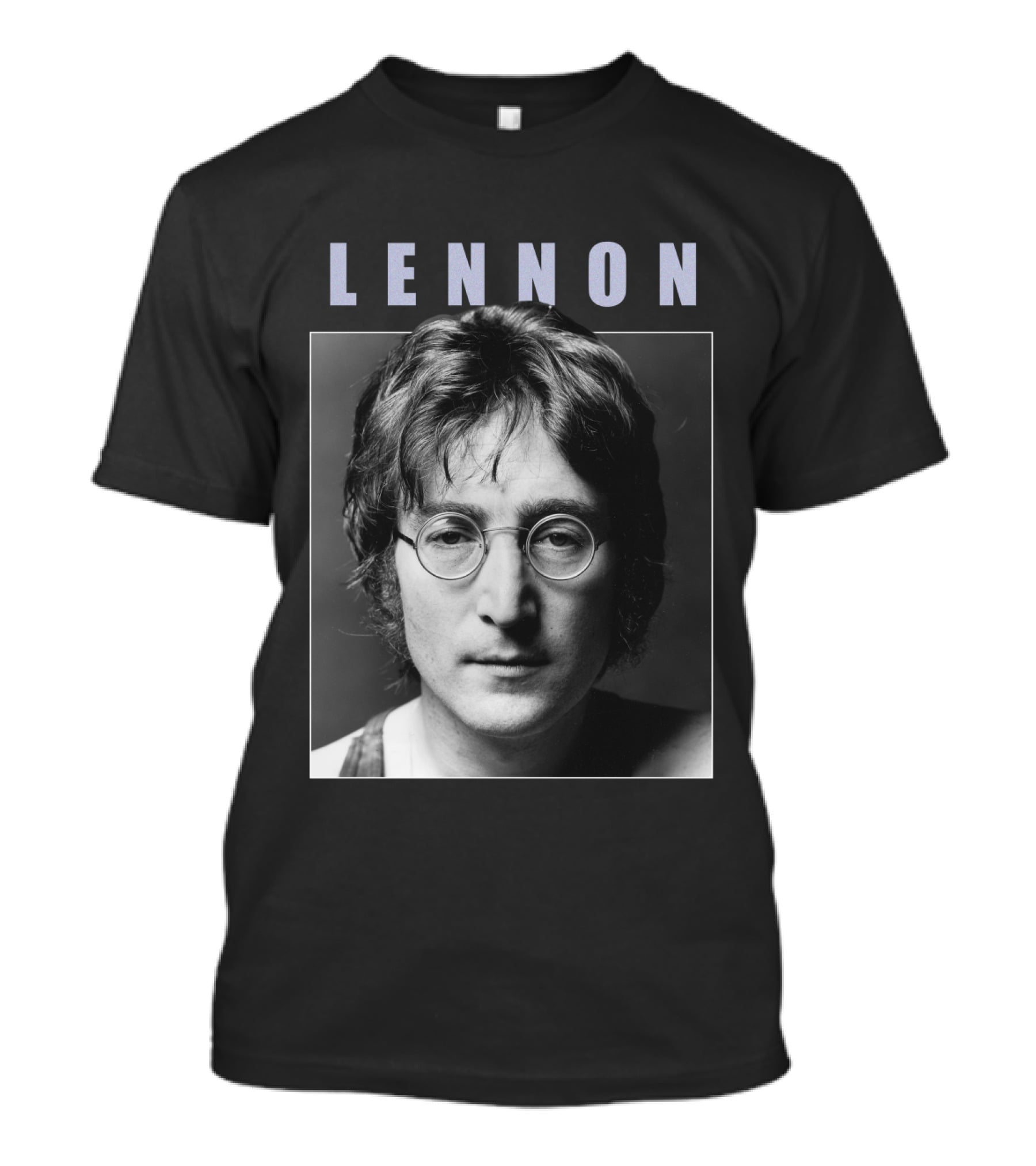 Lennon Black And White Portrait Photography T-Shirt
