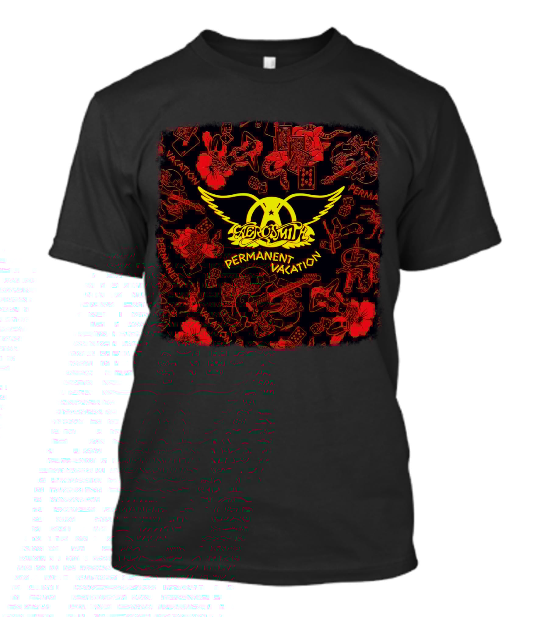 Aerosmith Permanent Vacation Album Art T-Shirt