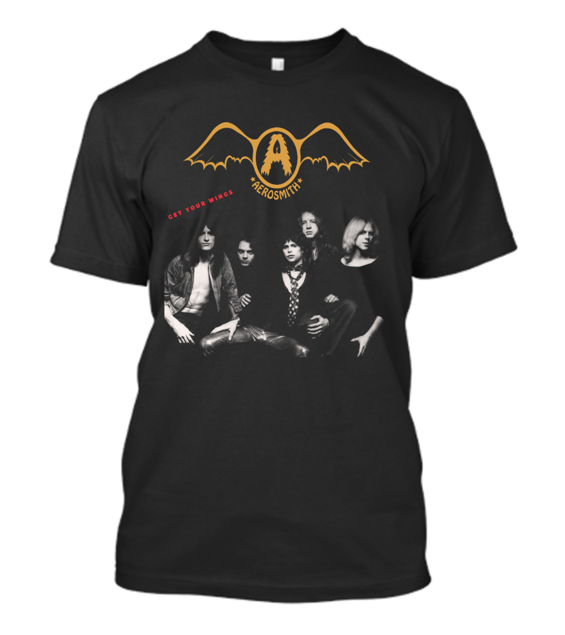 Aerosmith Get Your Wings Classic Band Photo T-Shirt