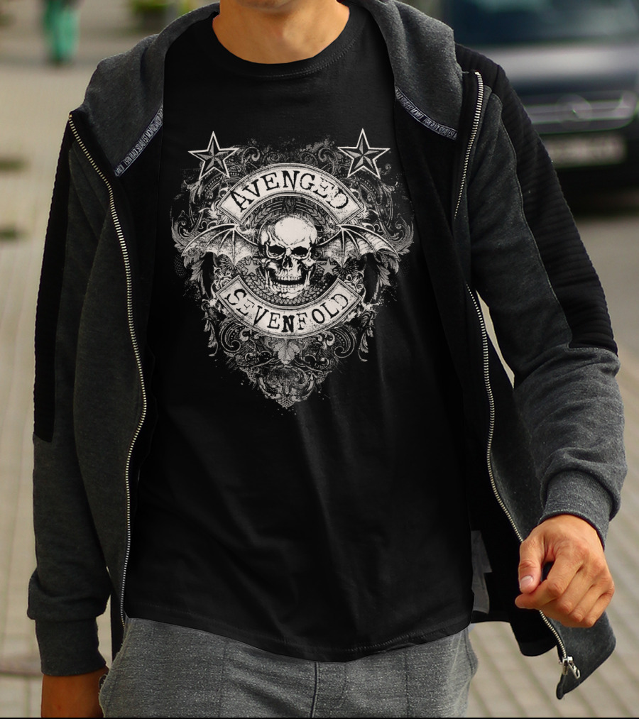 Avenged Sevenfold Skull Wings T-Shirt