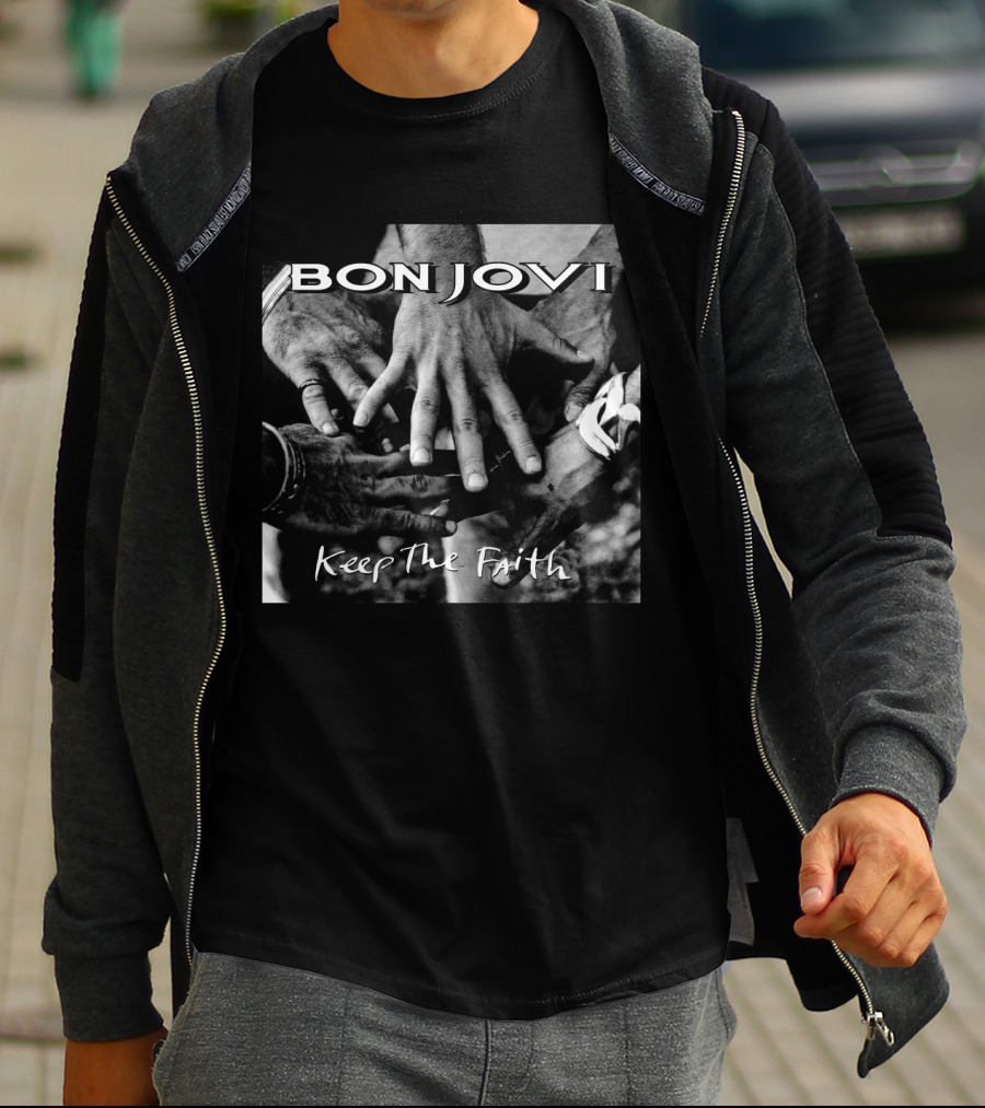 Bon Jovi Keep The Faith Hands Unity T-Shirt