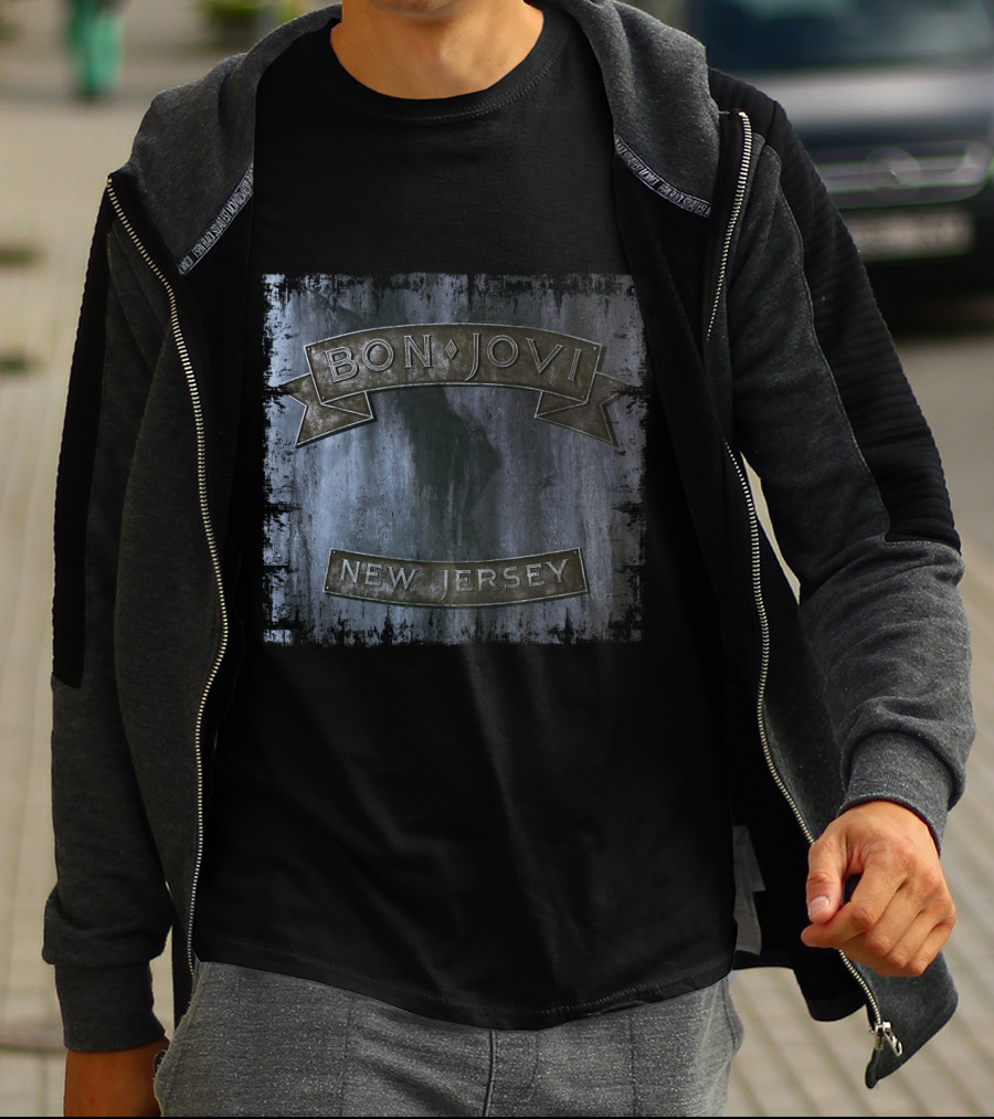 Bon Jovi New Jersey Album Cover T-Shirt