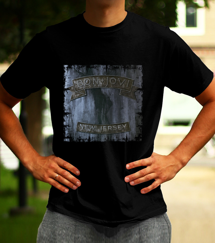 Bon Jovi New Jersey Album Cover T-Shirt