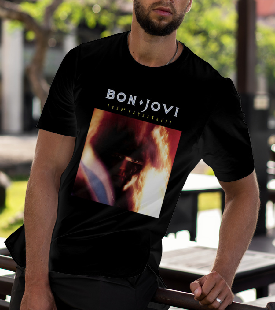 Bon Jovi 7800 Degrees Fahrenheit Album T-Shirt