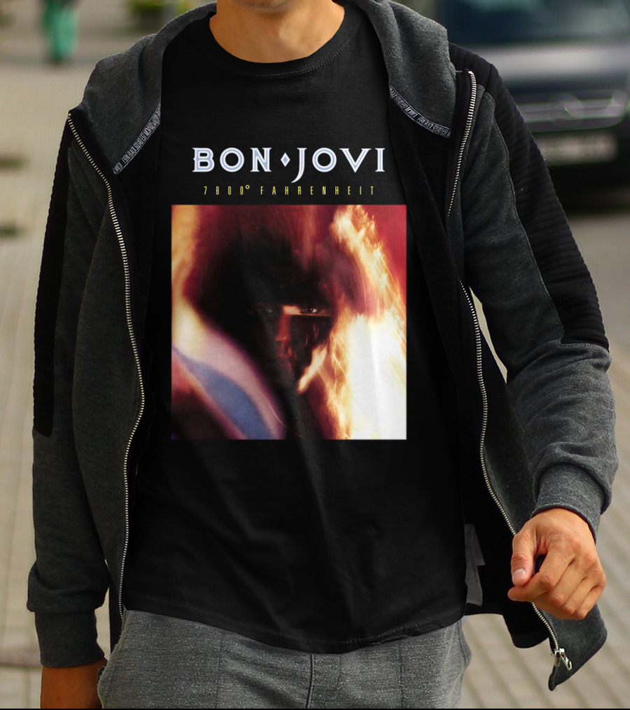 Bon Jovi 7800 Degrees Fahrenheit Album T-Shirt