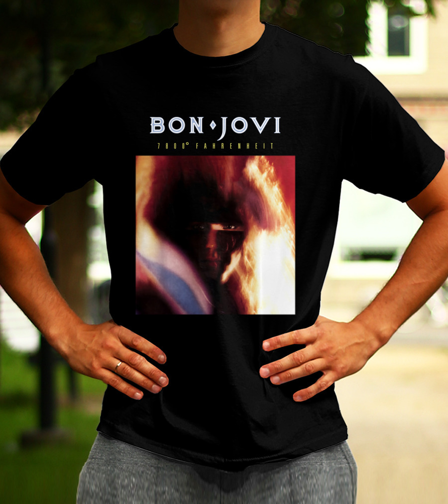 Bon Jovi 7800 Degrees Fahrenheit Album T-Shirt