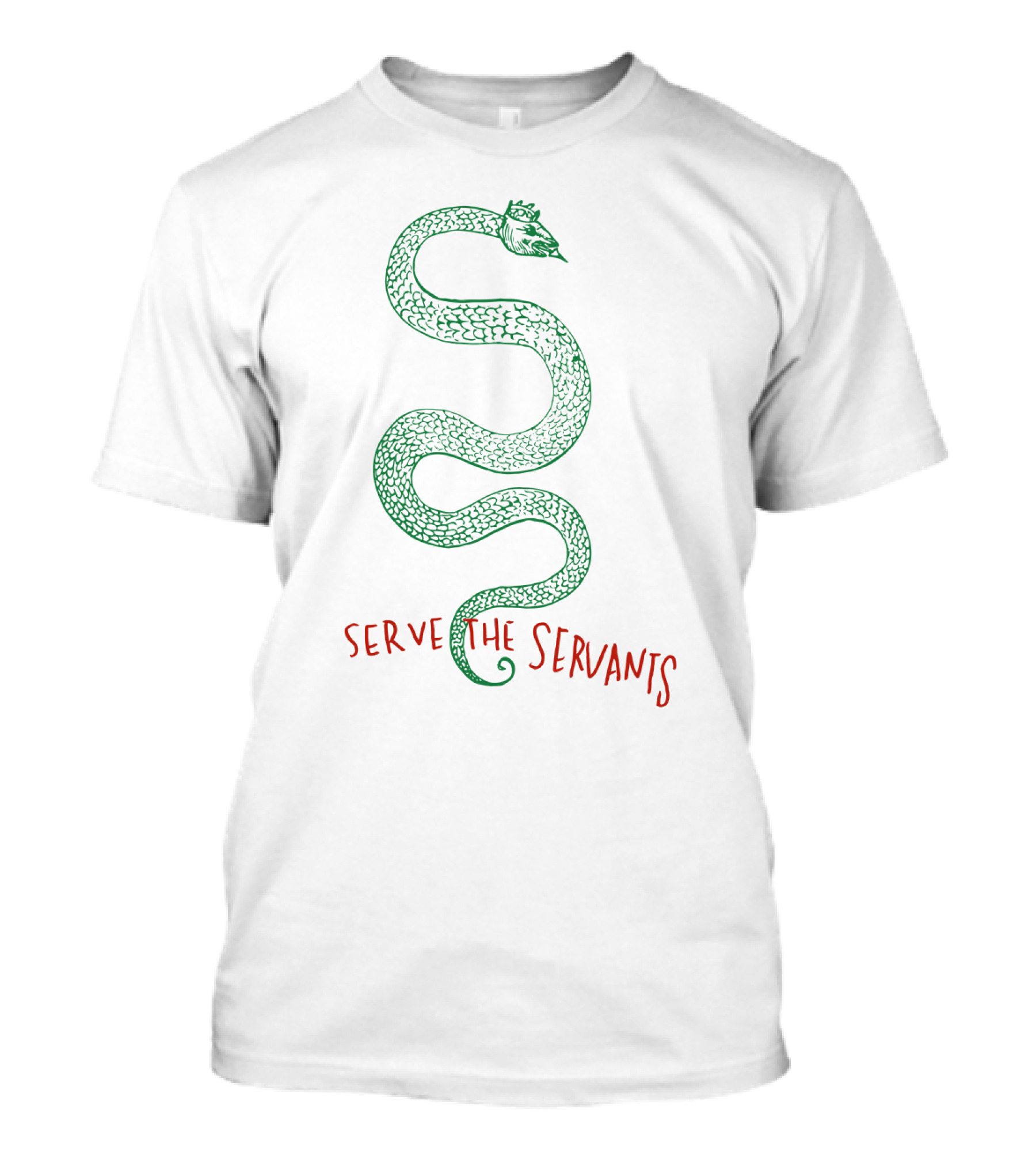 NVN 01 Serve The Servants Snake With Crown T-Shirt