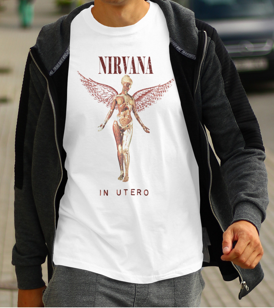 Nirvana In Utero Angel Wing Anatomy T-Shirt