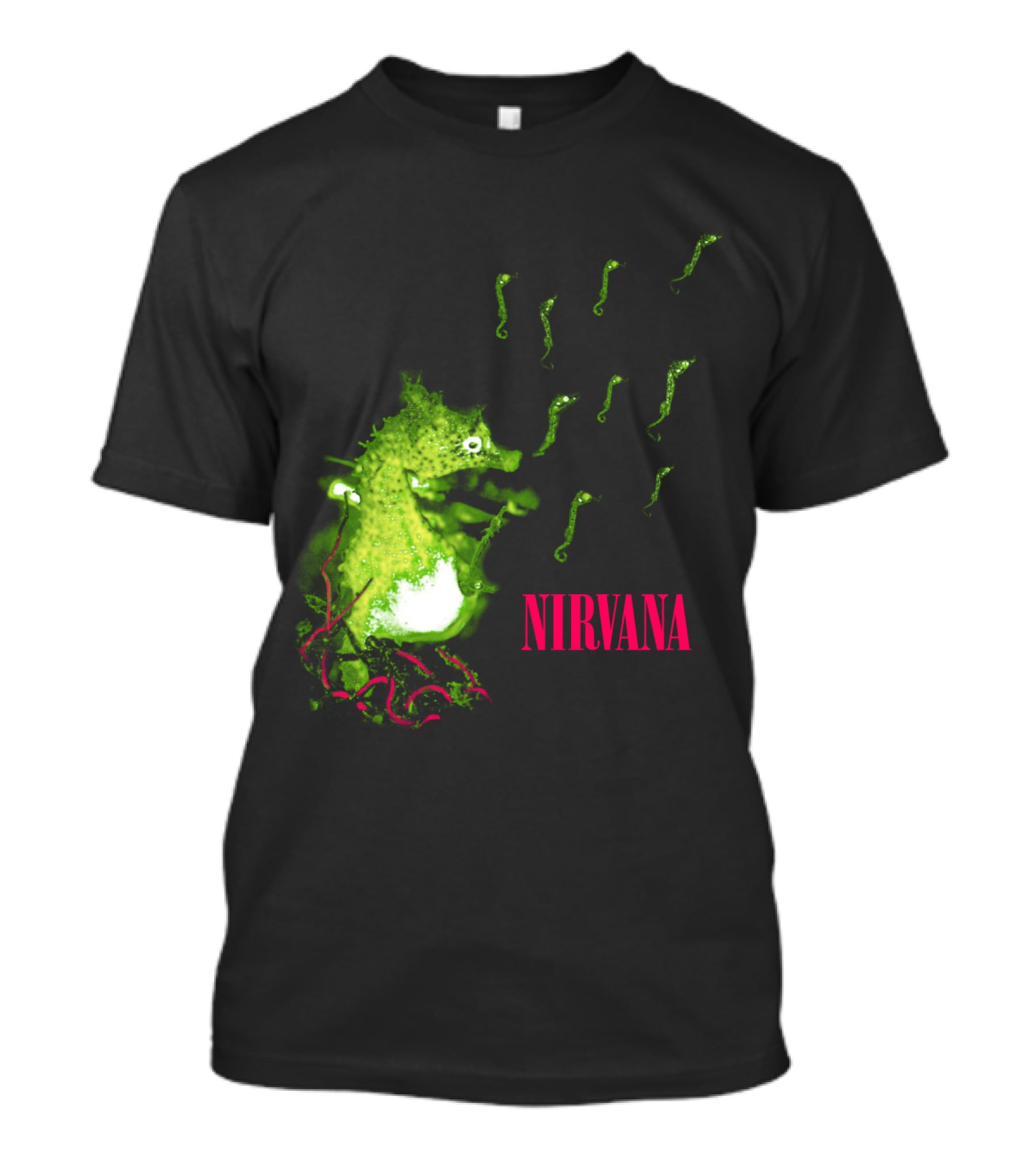 Nirvana Nvn 13 Green Seahorse T-Shirt