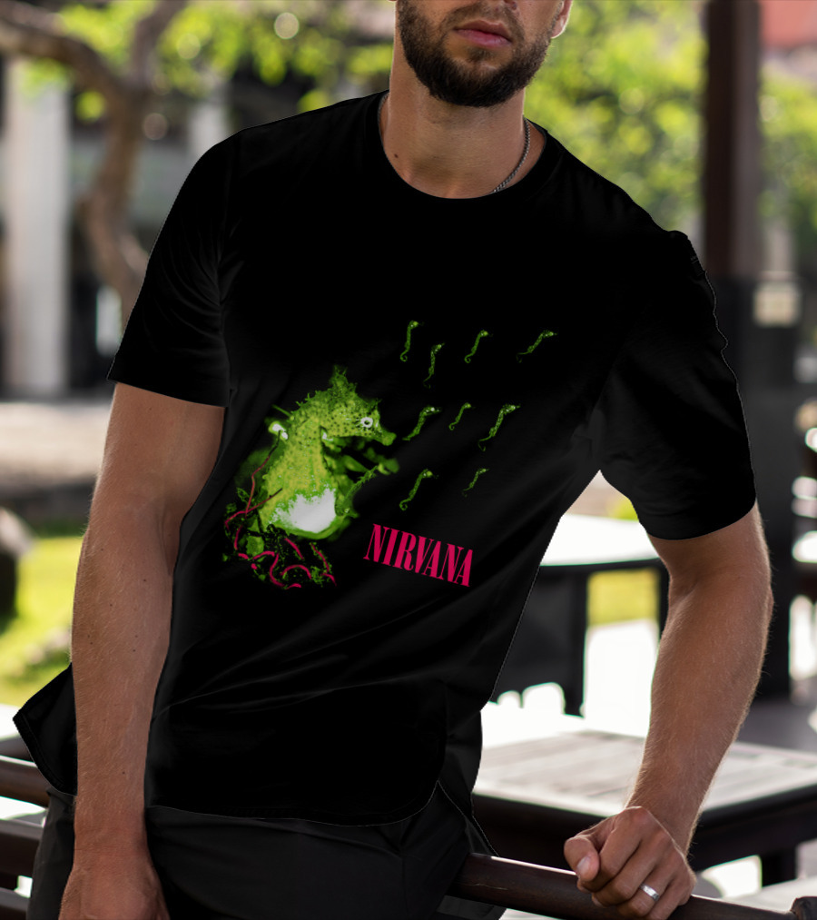 Nirvana Nvn 13 Green Seahorse T-Shirt