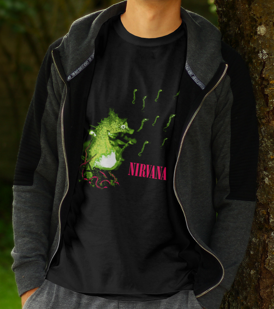 Nirvana Nvn 13 Green Seahorse T-Shirt