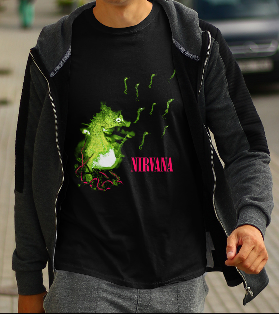 Nirvana Nvn 13 Green Seahorse T-Shirt