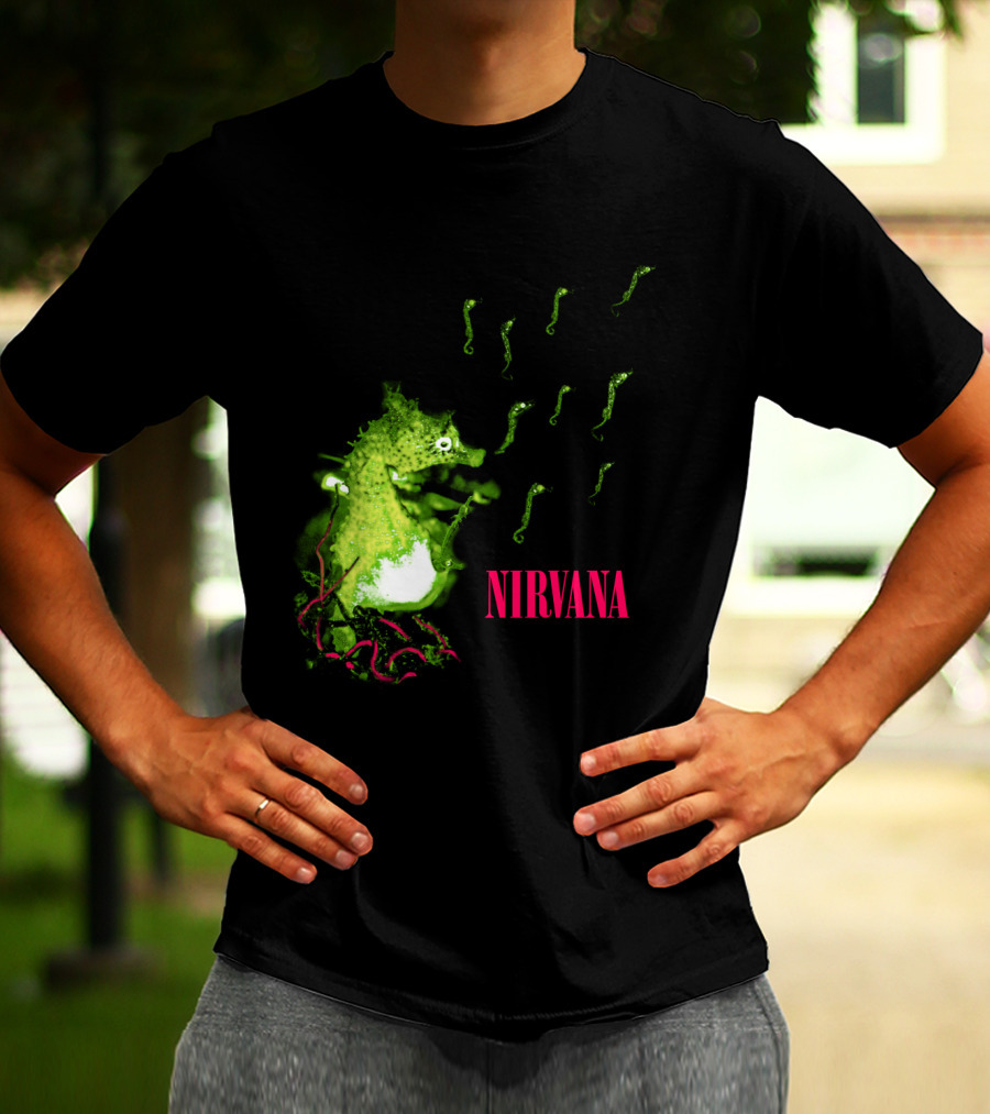 Nirvana Nvn 13 Green Seahorse T-Shirt