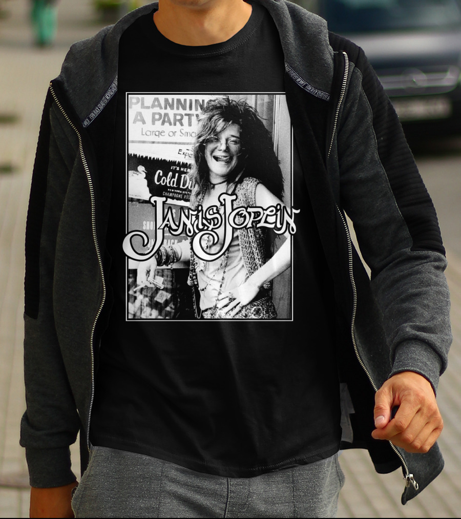 Janis Joplin Cold Drink Planning A Party T-Shirt